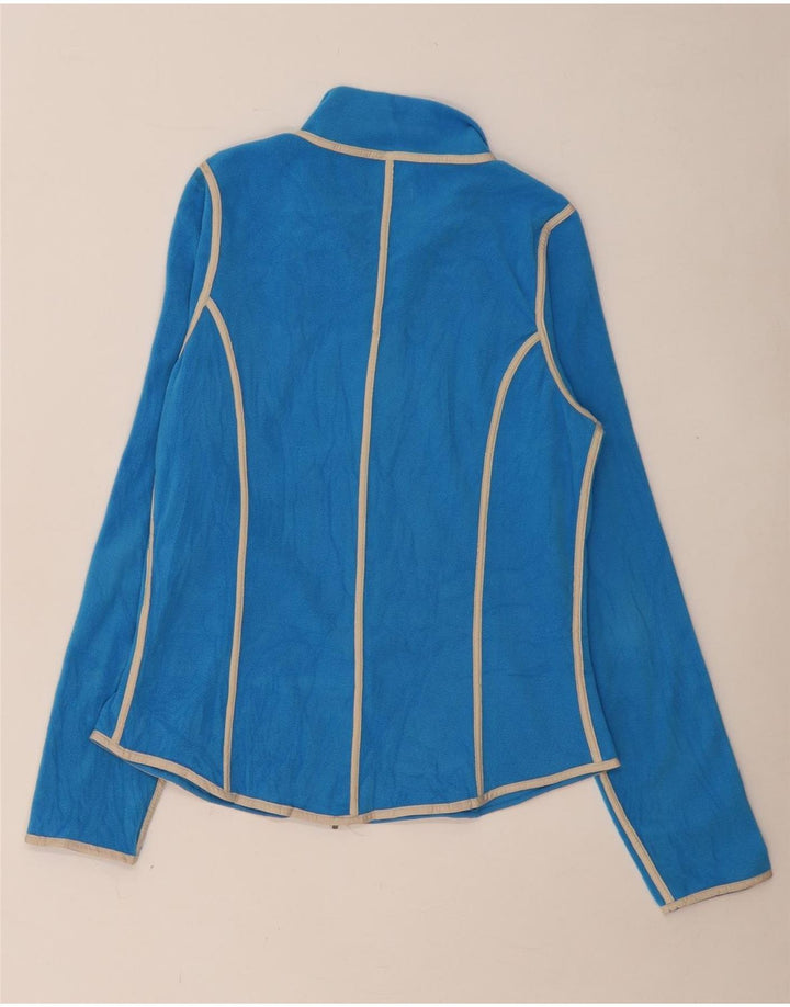 SERGIO TACCHINI Fleecejakke til kvinder UK 14 Stor blå stribet polyester