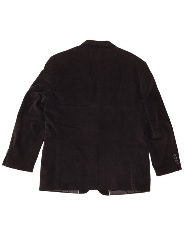 Marks & Spencer Herre 2-knaps Corduroy Blazer Jacket UK 42 XL Navy Blue