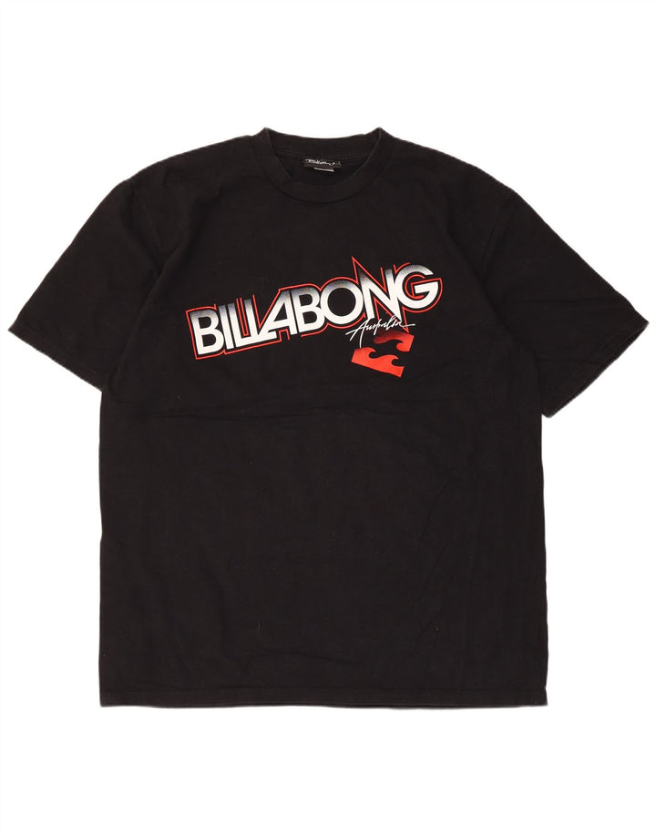 Billabong Herre Grafisk T-Shirt Top XL Sort Bomuld