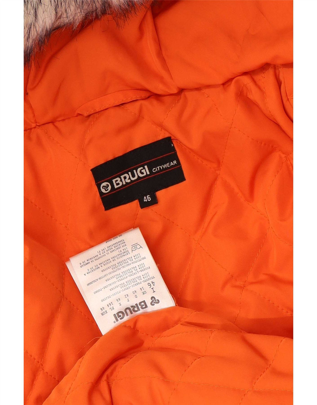 Brugi hættejakke til kvinder UK 14 Stor orange polyester
