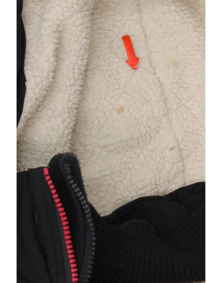 Superdry Windcheater vindjakke med hætte til kvinder UK 16 Large Navy Blue