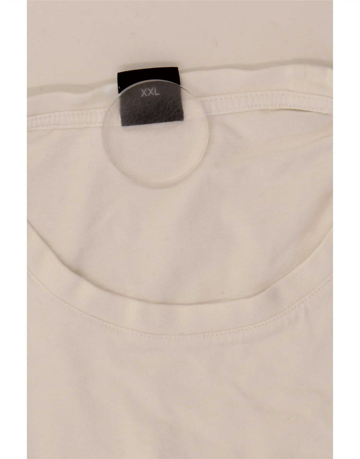 Hugo Boss Herre T-Shirt Top 2XL Hvid