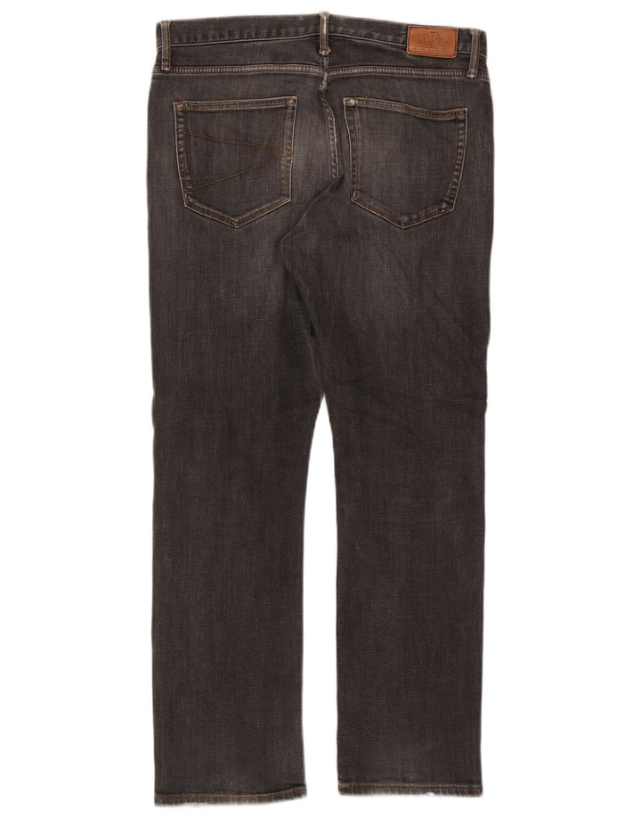 Marks & Spencer Herre Blue Harbor Straight Jeans W34 L29 Grå Bomuld