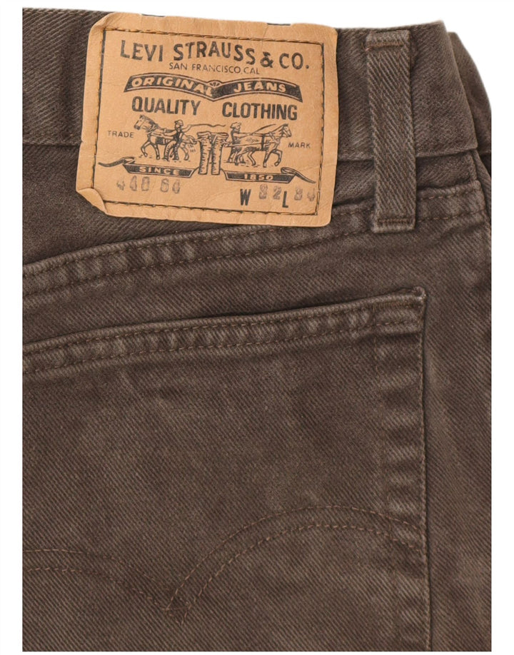 LEVI'S Straight jeans til mænd W32 L34 Grå bomuld