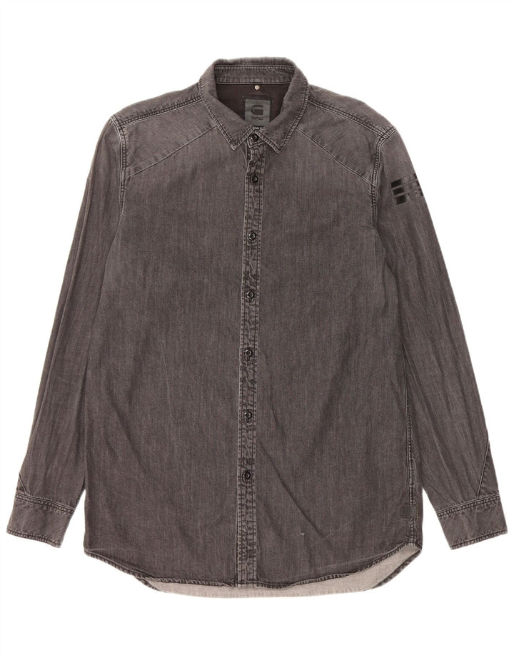 G-Star Herre Denim Shirt Stor Grå Bomuld