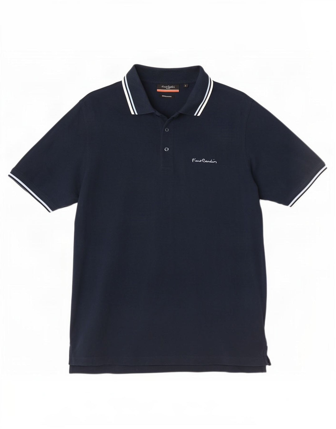 Pierre Cardin Herre Regular Fit poloshirt Stor marineblå stribet