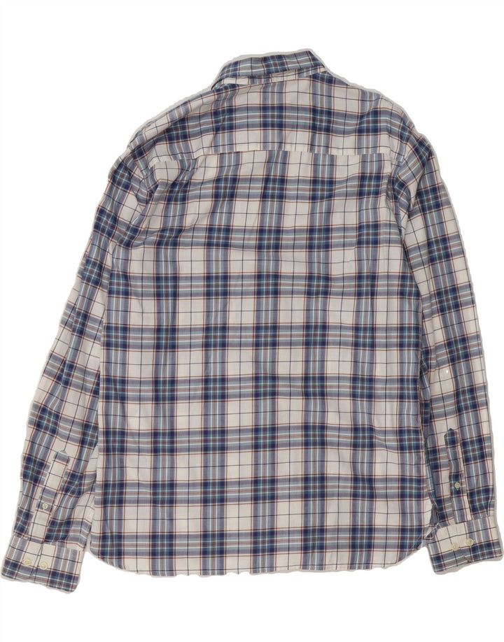 JACK & JONES Mens Flannel Shirt Large Blue Check Cotton Vintage Jack & Jones and Second-Hand Jack & Jones from Messina Hembry 