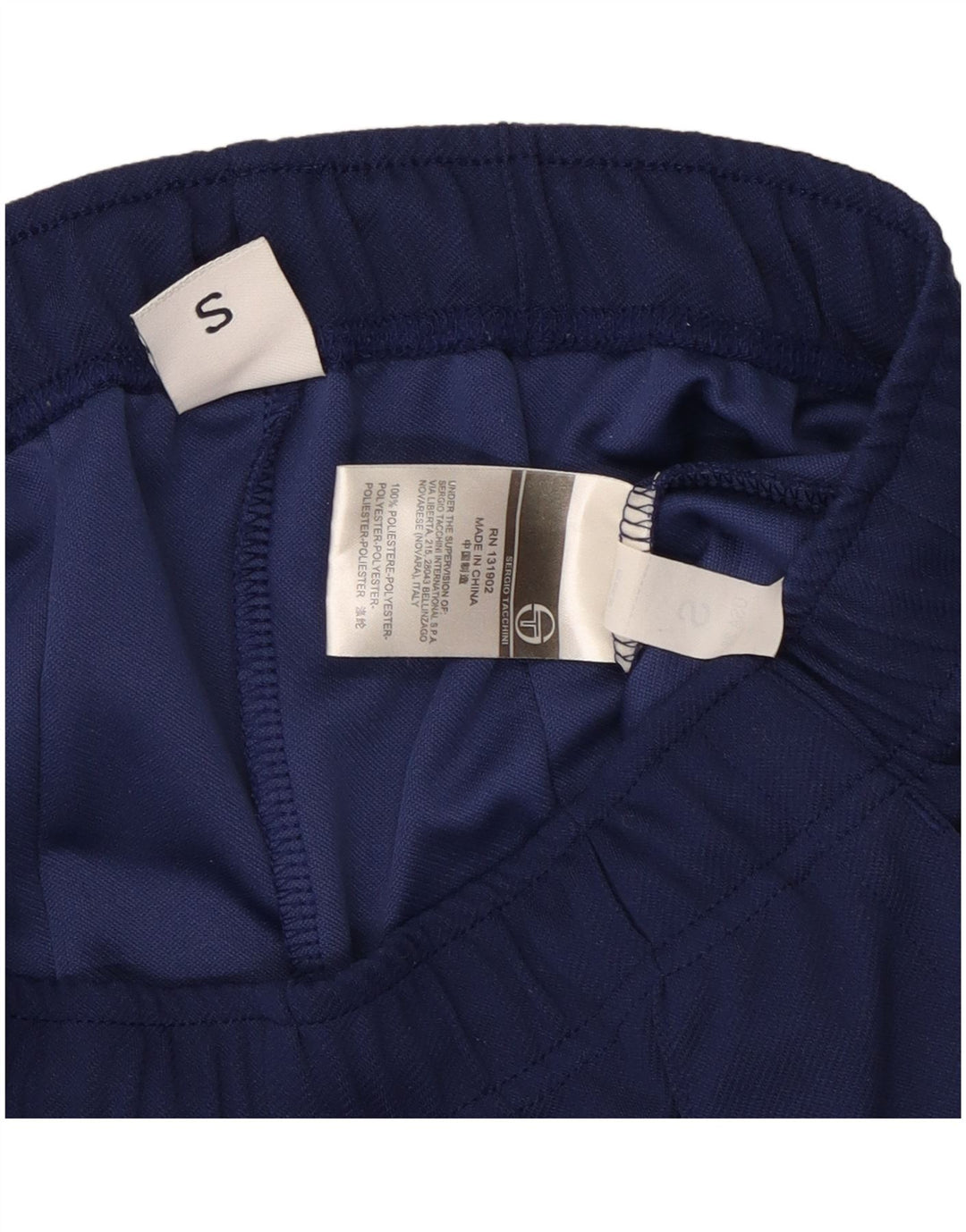 Sergio Tacchini Dame træningsdragt Bukser UK 8 Small Navy Blue Polyester