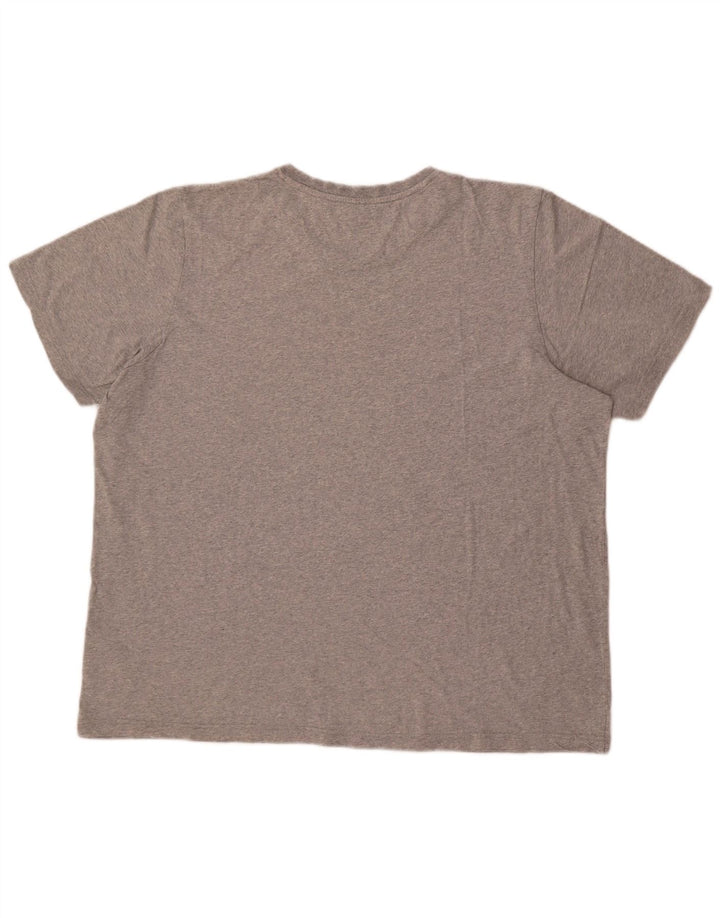 Adidas Herre T-Shirt Top XL Grå Flecked Bomuld