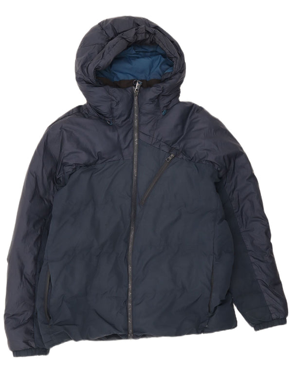 Timberland Herre hættepolstret jakke UK 42 XL marineblå nylon