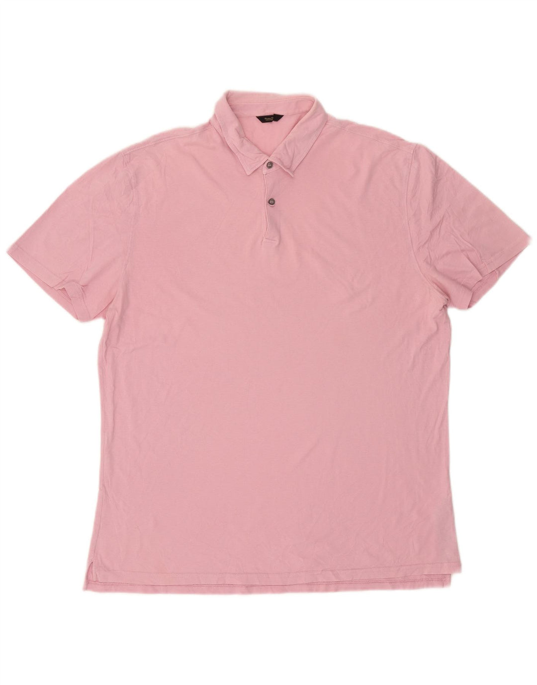Massimo Dutti herre poloshirt 2XL Pink bomuld