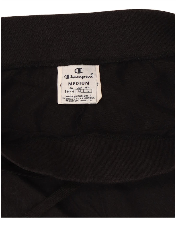 Champion Womens Sports Shorts UK 12 Medium Black Bomuld