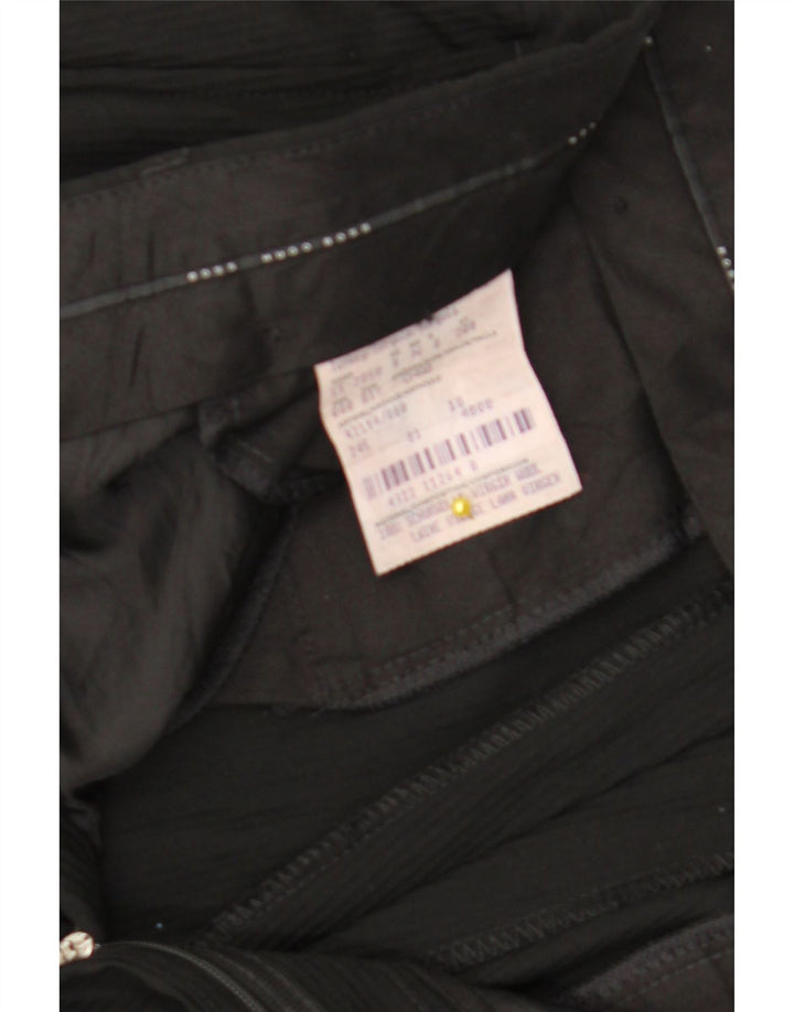 Hugo Boss Herre Lige jakkesæt bukser IT 48 Medium W32 L32 Sort