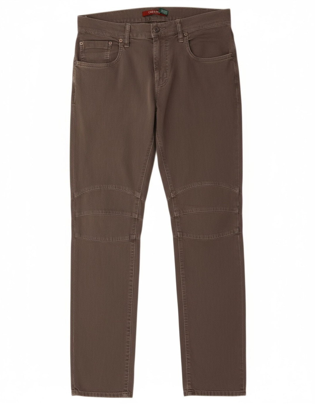 CARRERA Mens Straight Casual Trousers IT 48 Medium W32 L33 Grey Cotton