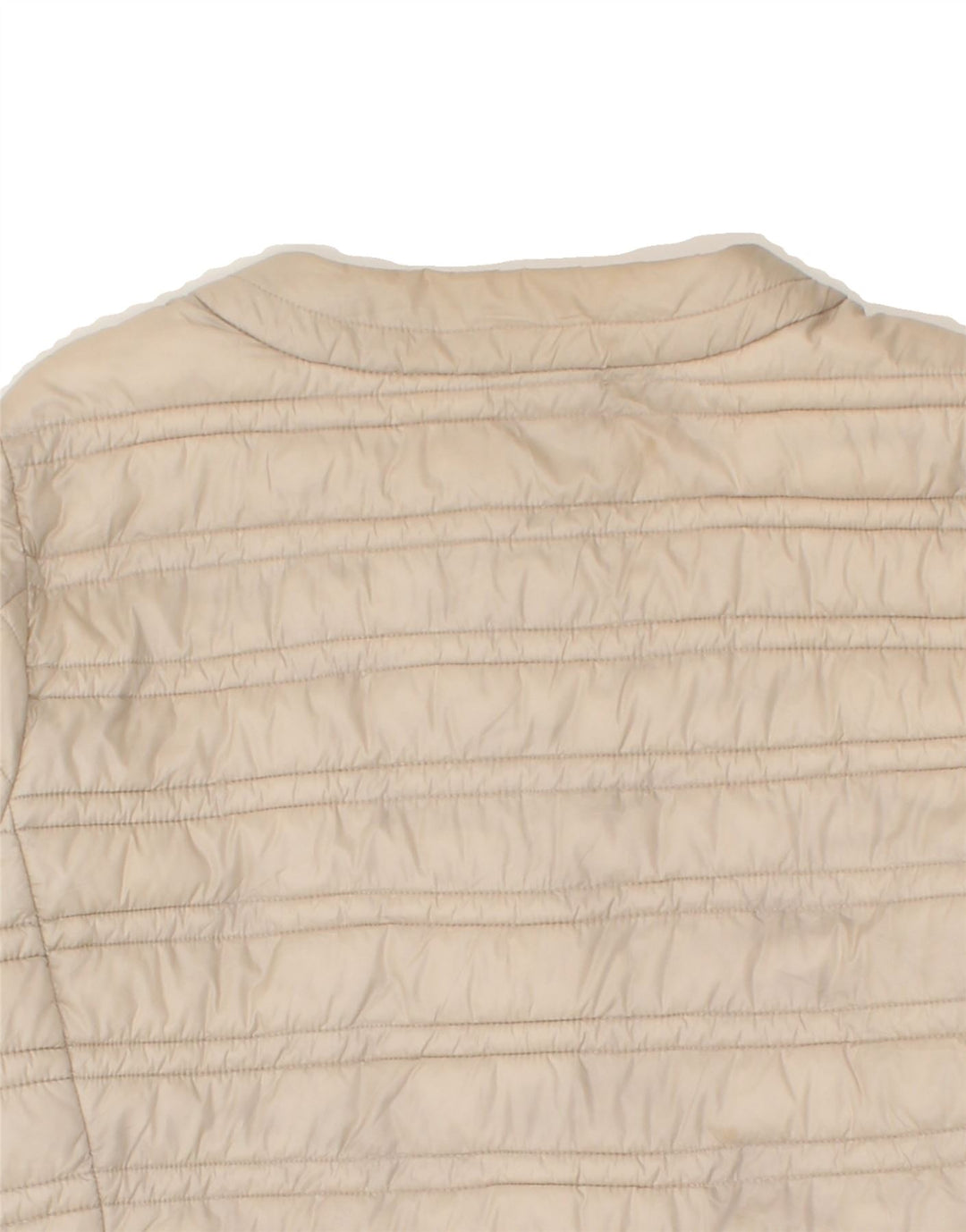 MARELLA Womens Padded Jacket UK 14 Medium Beige Polyamide | Vintage Marella | Thrift | Second-Hand Marella | Used Clothing | Messina Hembry 