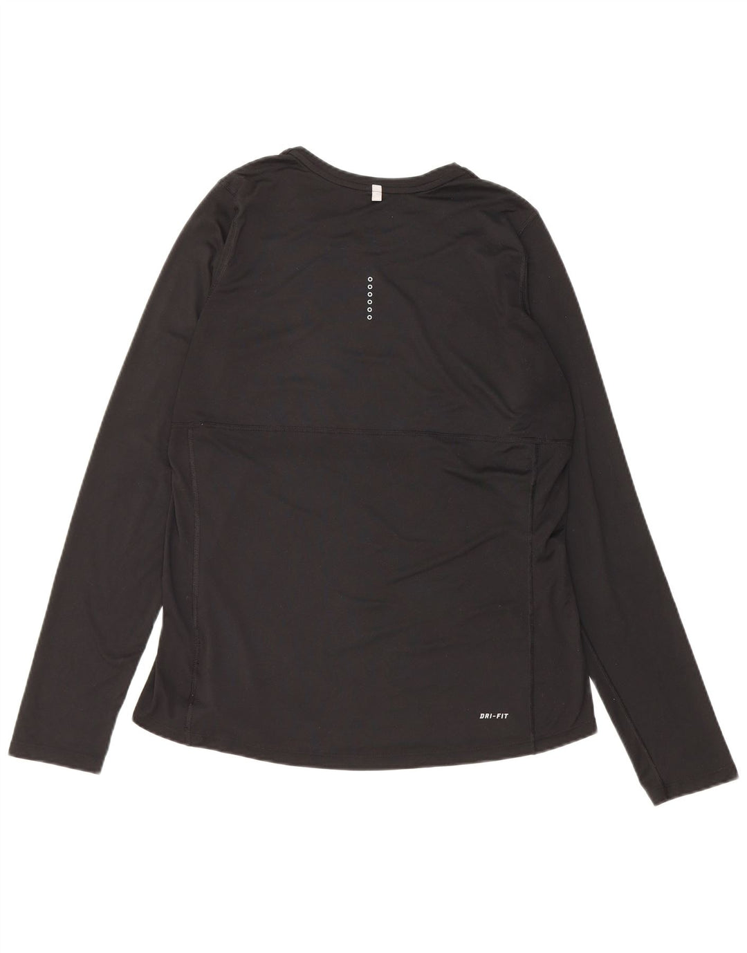 Nike Dame Dri Fit Top Langærmet UK 14 Large Sort