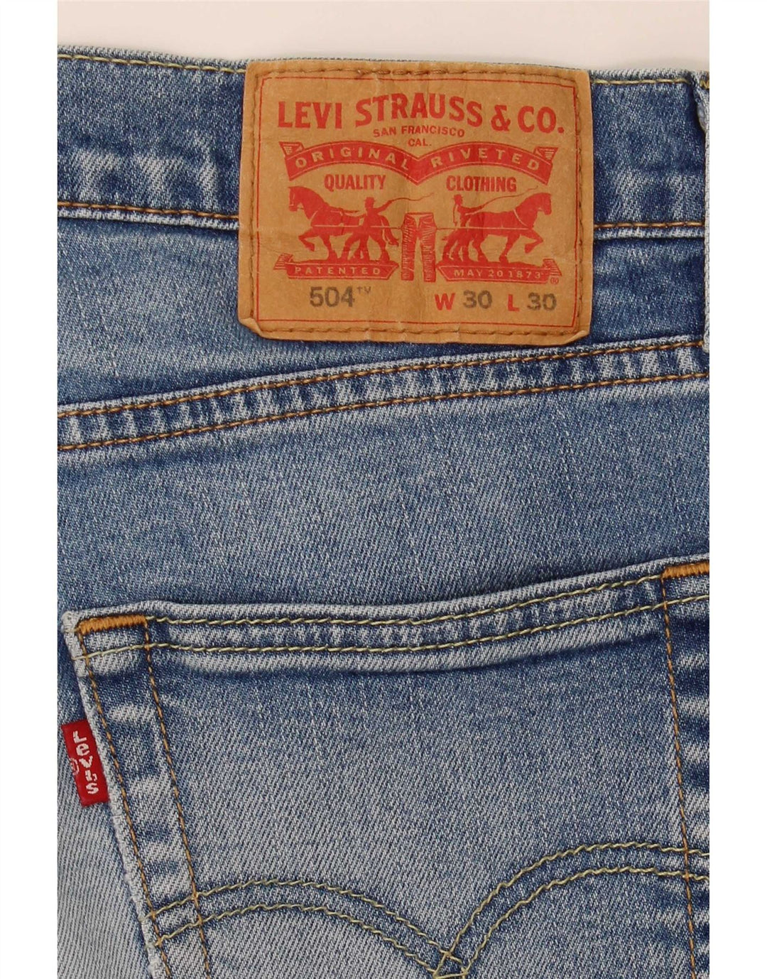Levi's Herre 504 denimshorts W30 Medium Blue