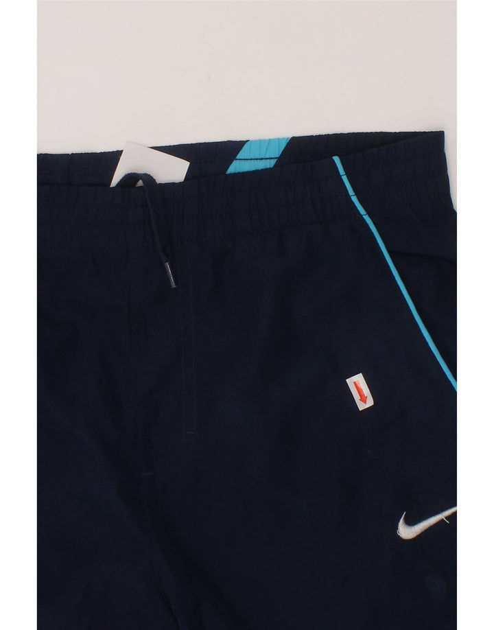 NIKE Boys Sport Shorts 12-13 Years Large  Navy Blue Polyester Vintage Nike and Second-Hand Nike from Messina Hembry 