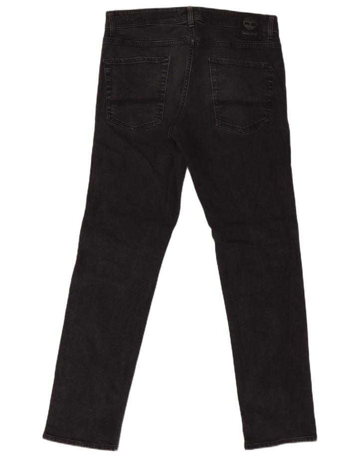 Timberland Mens Slim Jeans W32 L32 Sort Bomuld
