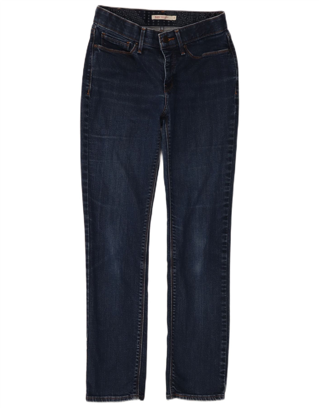 Levi's Womens 525 Straight Jeans US 4 Small W28 L28 Navy Blue