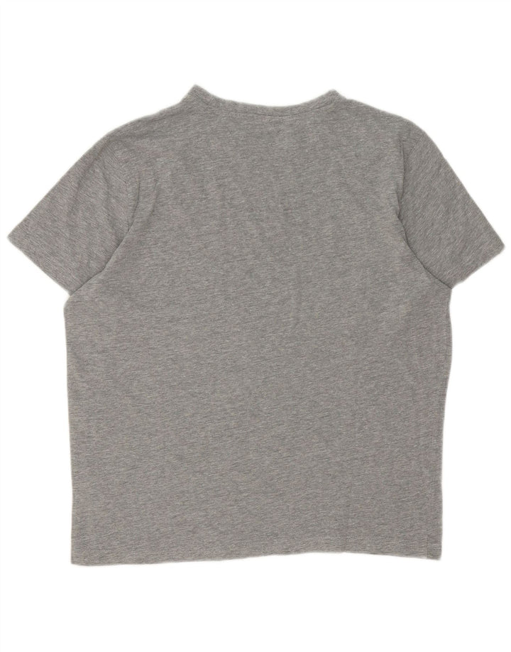 Kappa Herre T-Shirt Top Stor Grå Bomuld
