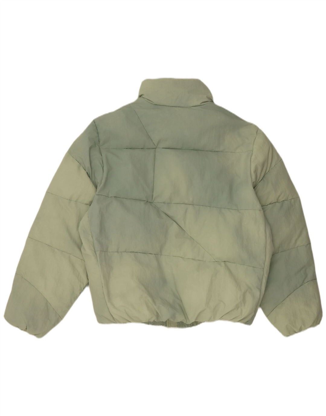 ZARA Mens Padded Jacket UK 38 Medium Green Polyamide