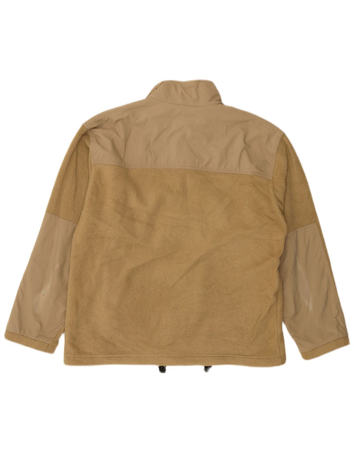 Marks & Spencer Fleecejakke til mænd UK 40 Stor brun polyester