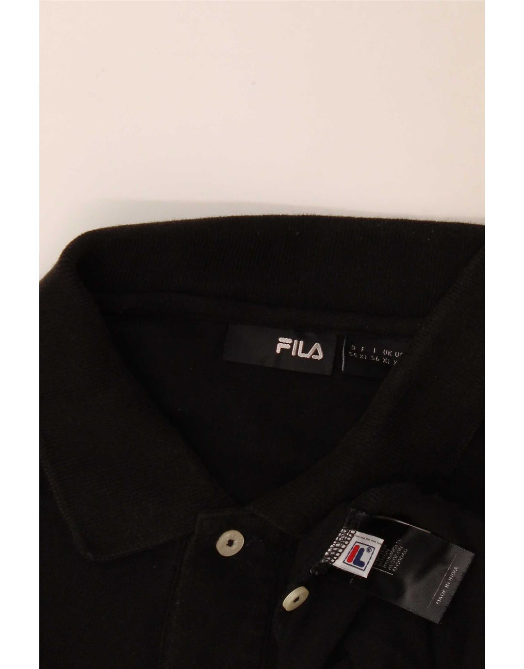 Fila Herre poloshirt XL Sort bomuld