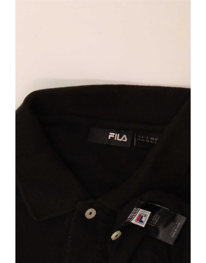 Fila Herre poloshirt XL Sort bomuld