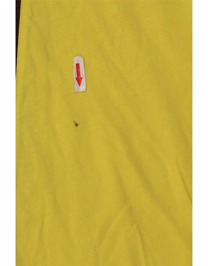 Helly Hansen Herre Grafisk T-Shirt Top Stor Gul Colourblock Bomuld