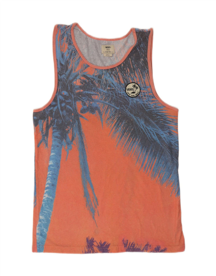 Vans Herre Grafisk Vest Top Medium Orange Polyester