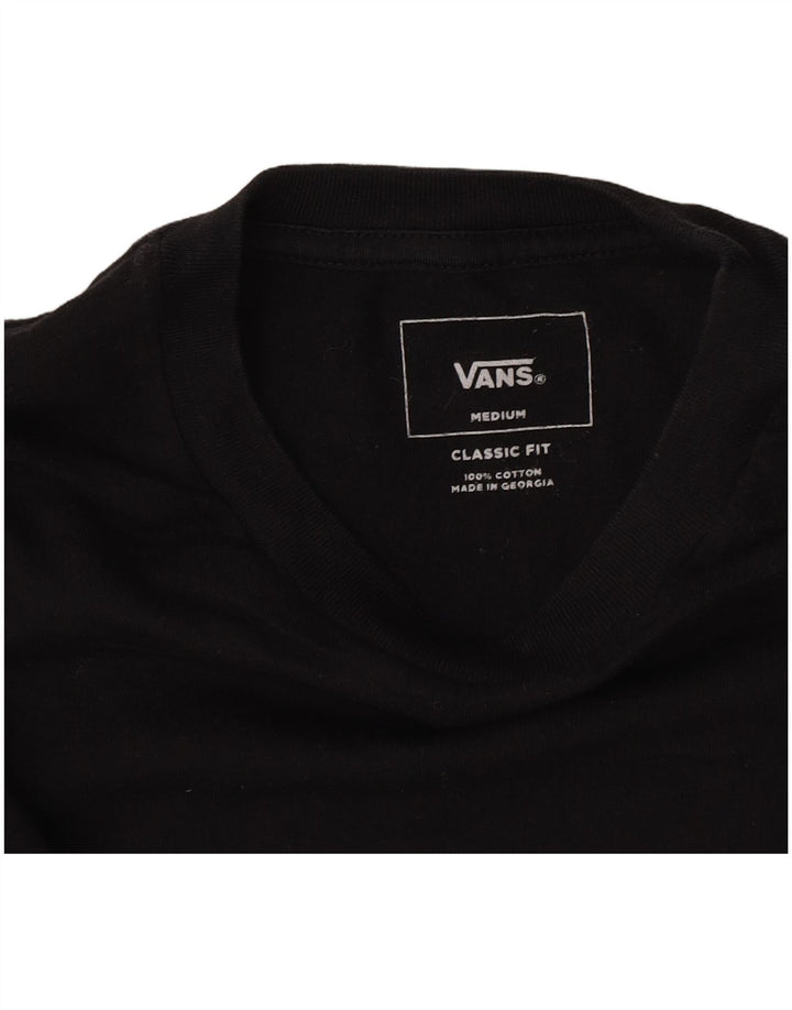 Vans Boys Classic Fit T-Shirt Top 10-11 år Medium Sort Bomuld