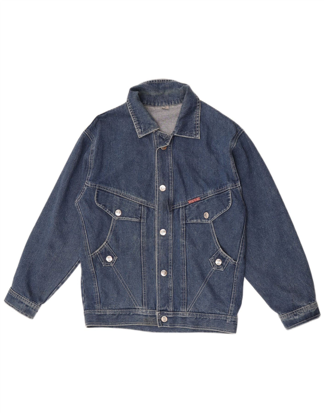 Vintage denimjakke til mænd UK 42 XL blå bomuld