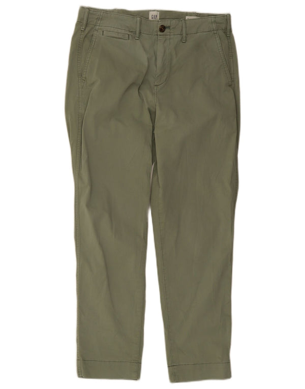 Gap Lige Chinobukser til kvinder UK 6 XS W28 L26 Khaki
