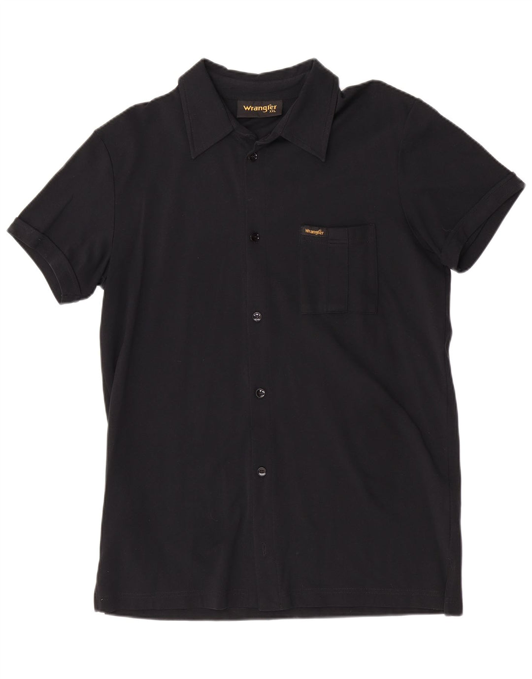 Wrangler kortærmet herreskjorte 2XL sort polyamid