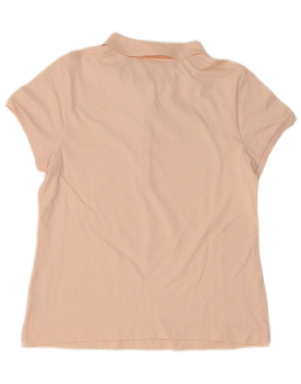 Calvin Klein Dame Polo Shirt UK 14 Large Pink Bomuld