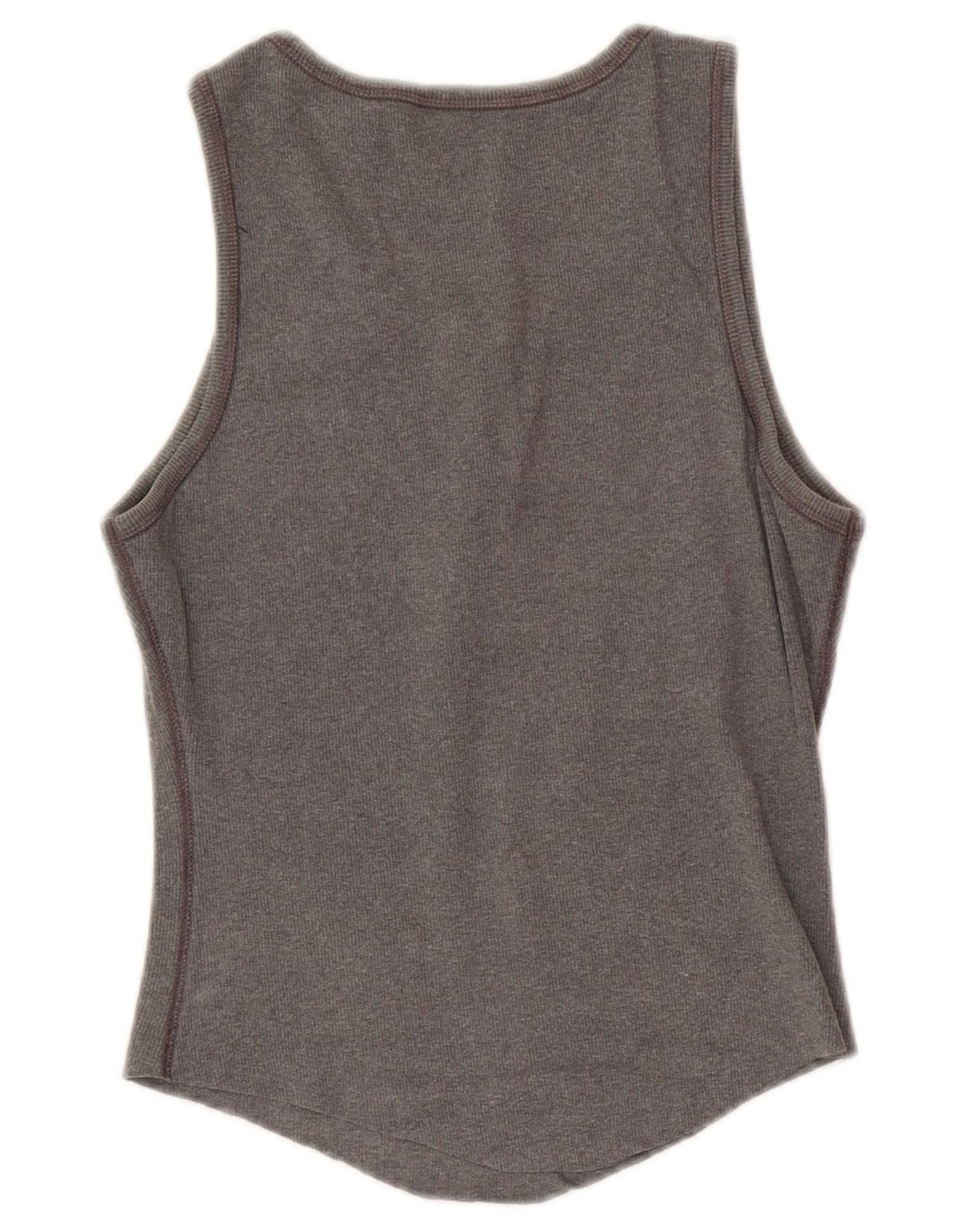 Gap Womens Crop Vest Top UK 14 Large Grå Bomuld