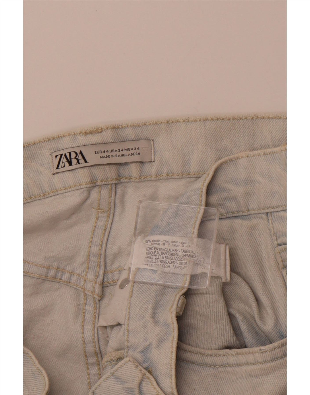 ZARA Mens Slim Jeans EU 44 Large W34 L28 Blue Cotton