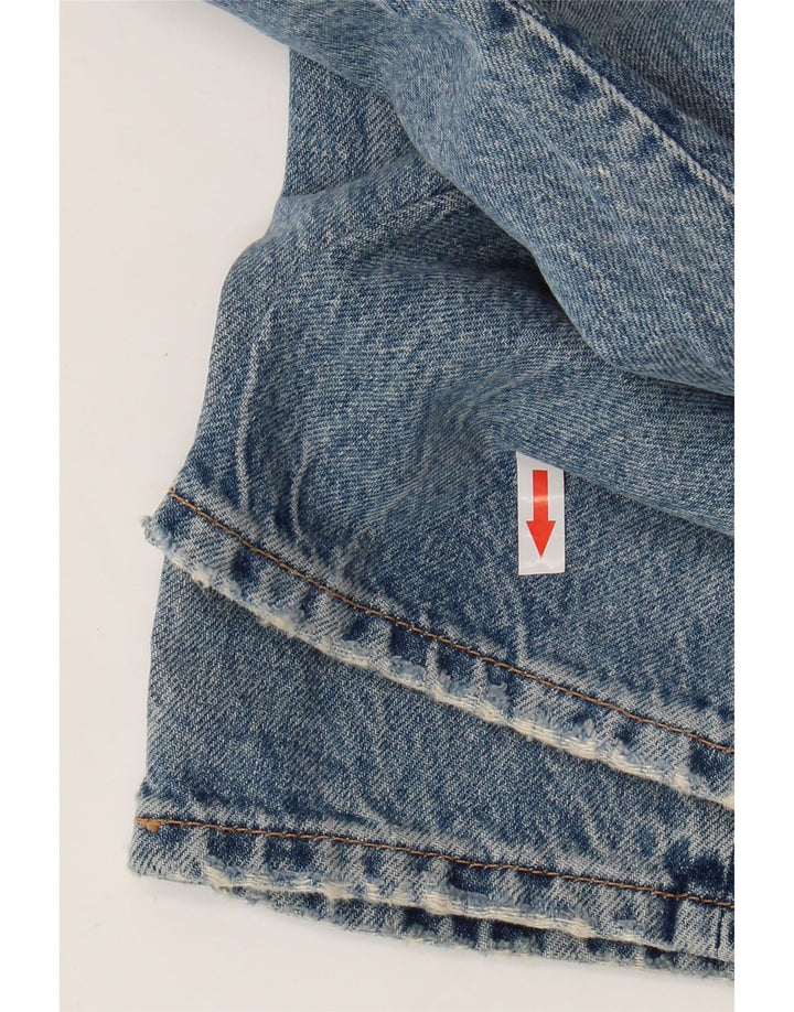 Zara Straight Jeans til mænd EU 42 Large W32 L27 Blå