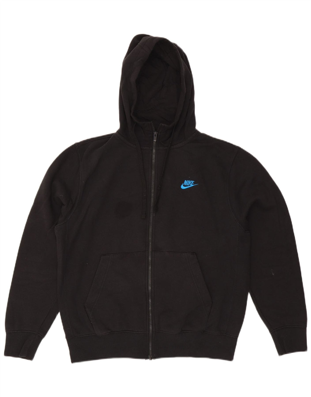 Nike hættetrøje med lynlås til mænd mellem sort bomuld