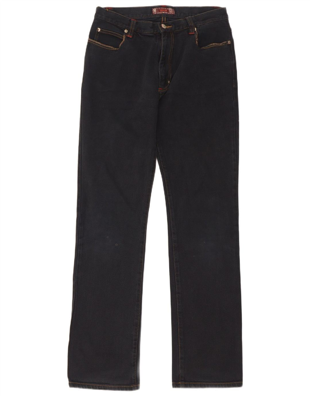 Sasch Dame Straight Jeans W32 L34 Marineblå Bomuld