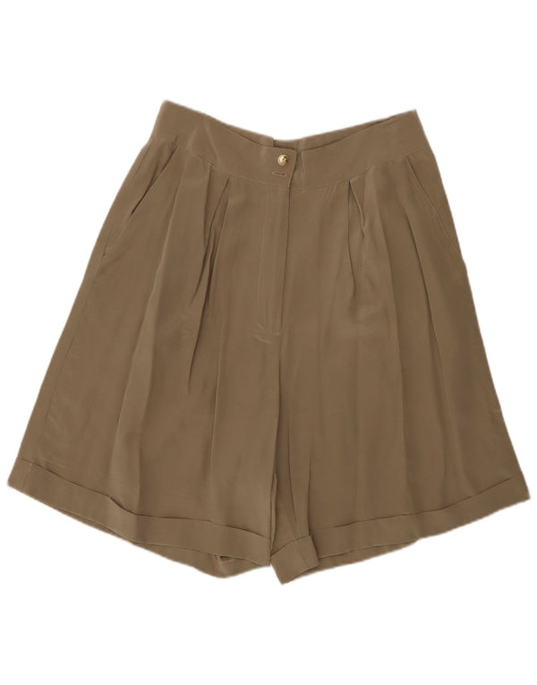 Andrea Mare Dame Højtaljet Pegged Casual Shorts IT 46 Large W30 Brun