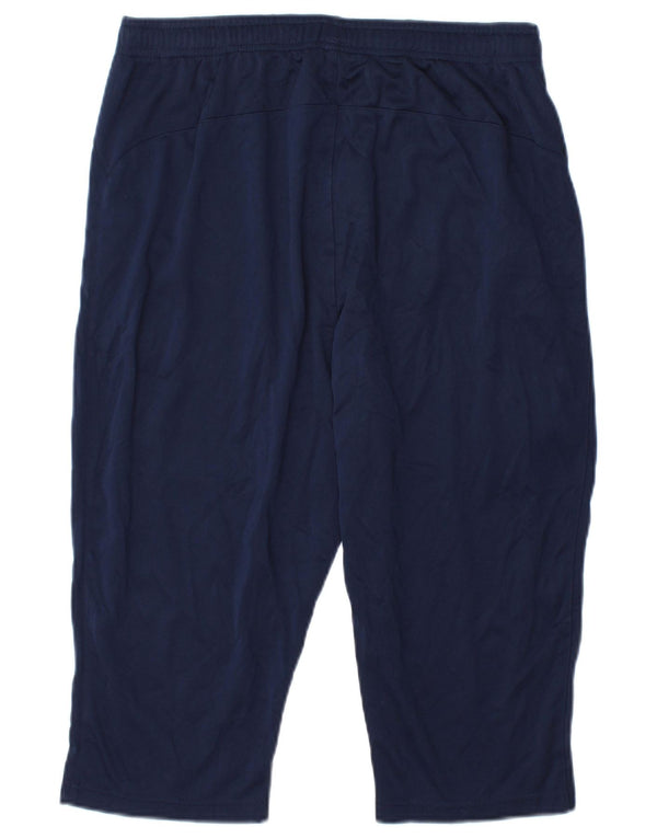 Umbro Womens Graphic Capri træningsdragt Bukser UK 18 XL Navy Blue Polyester