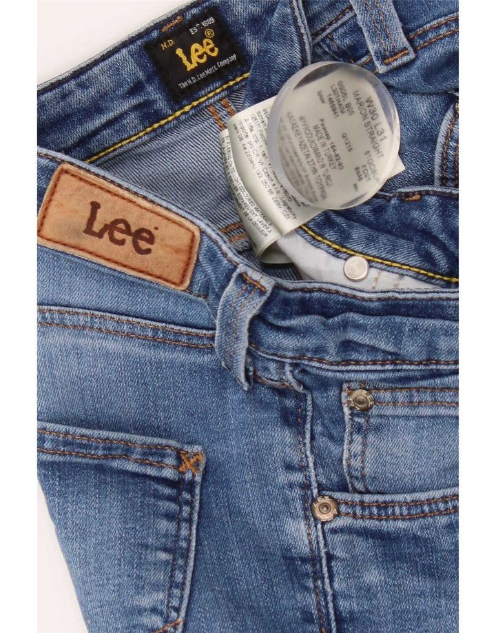 Lee Dame Marion Straight Jeans W30 L31 Blå Bomuld