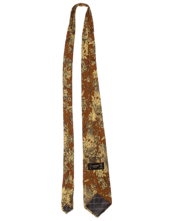 Lanvin Herre slips One Size brun blomstersilkedesigner