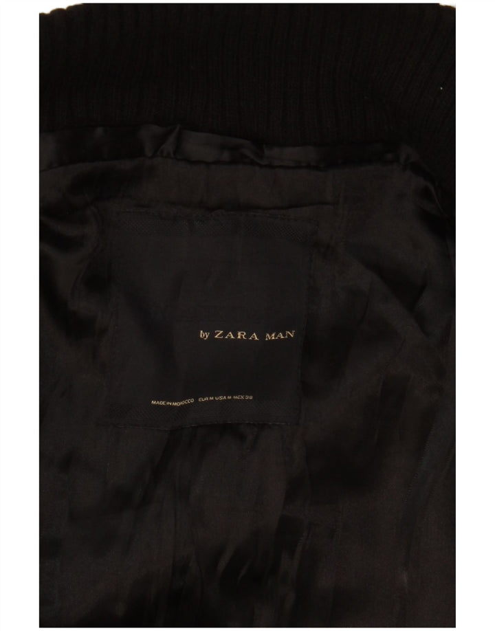 Zara Trench Coat til mænd UK 38 Medium Sort