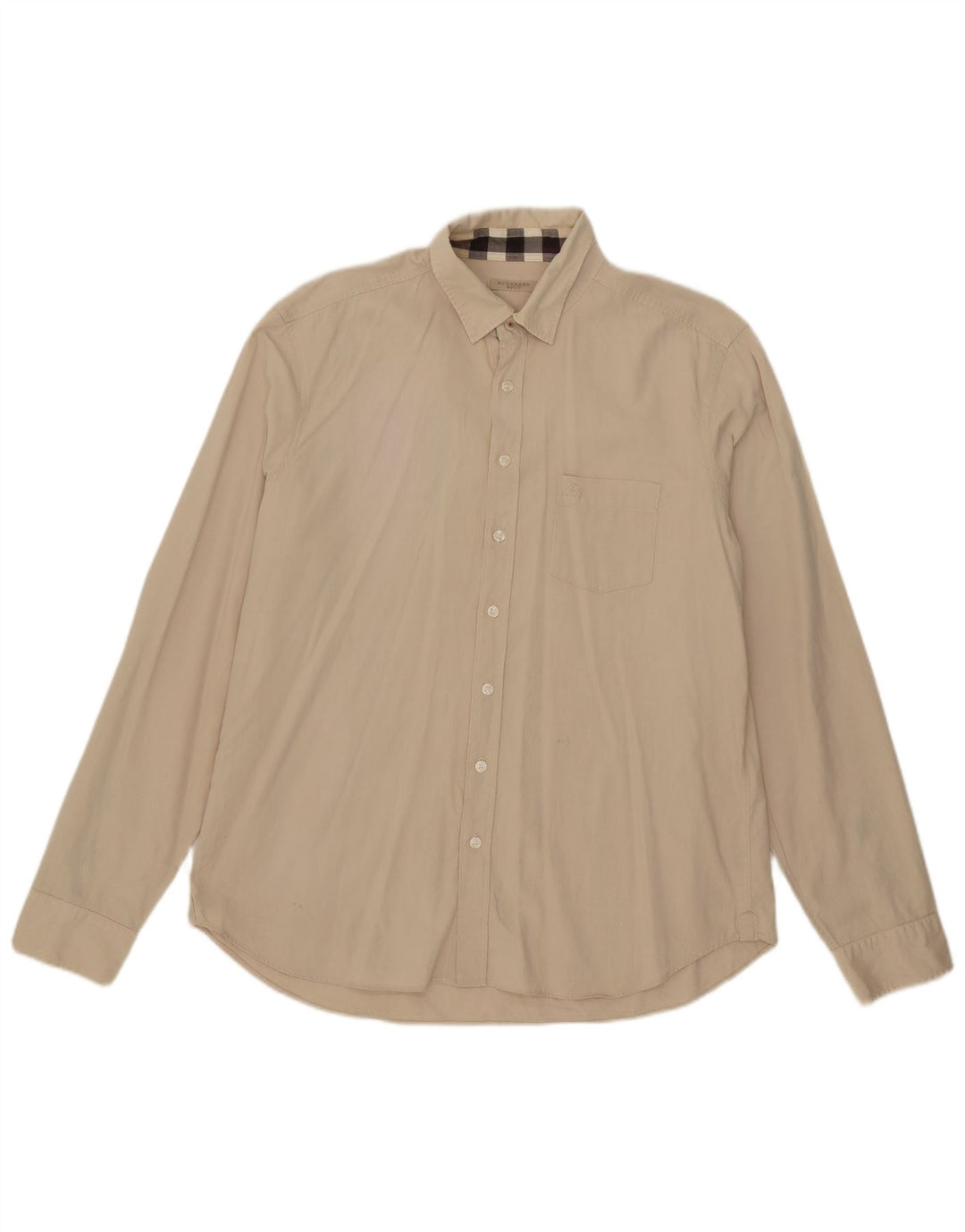 Burberry herreskjorte XL beige bomuld