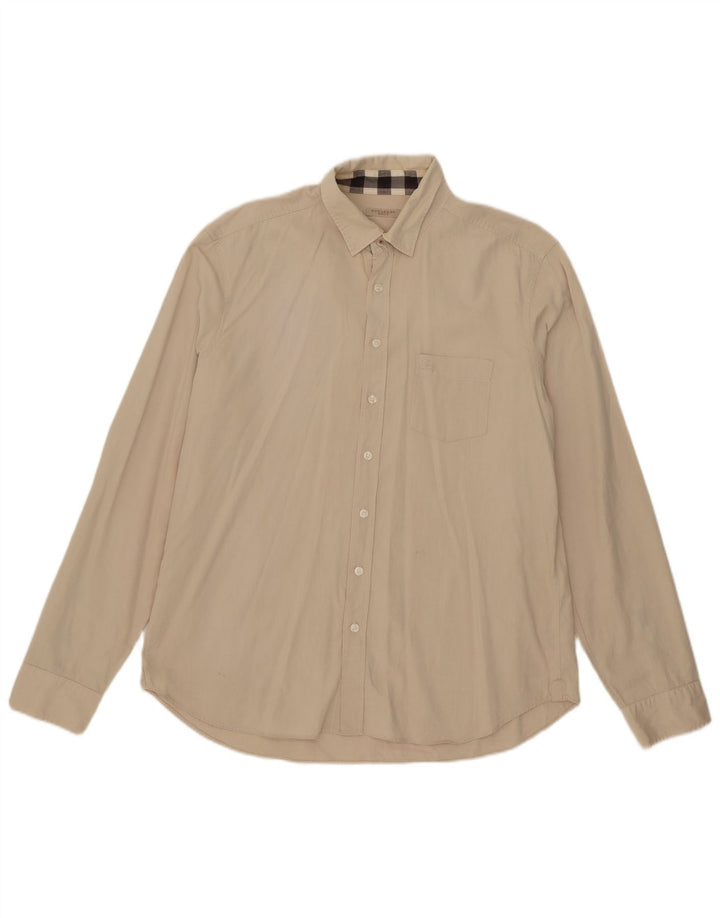 Burberry herreskjorte XL beige bomuld