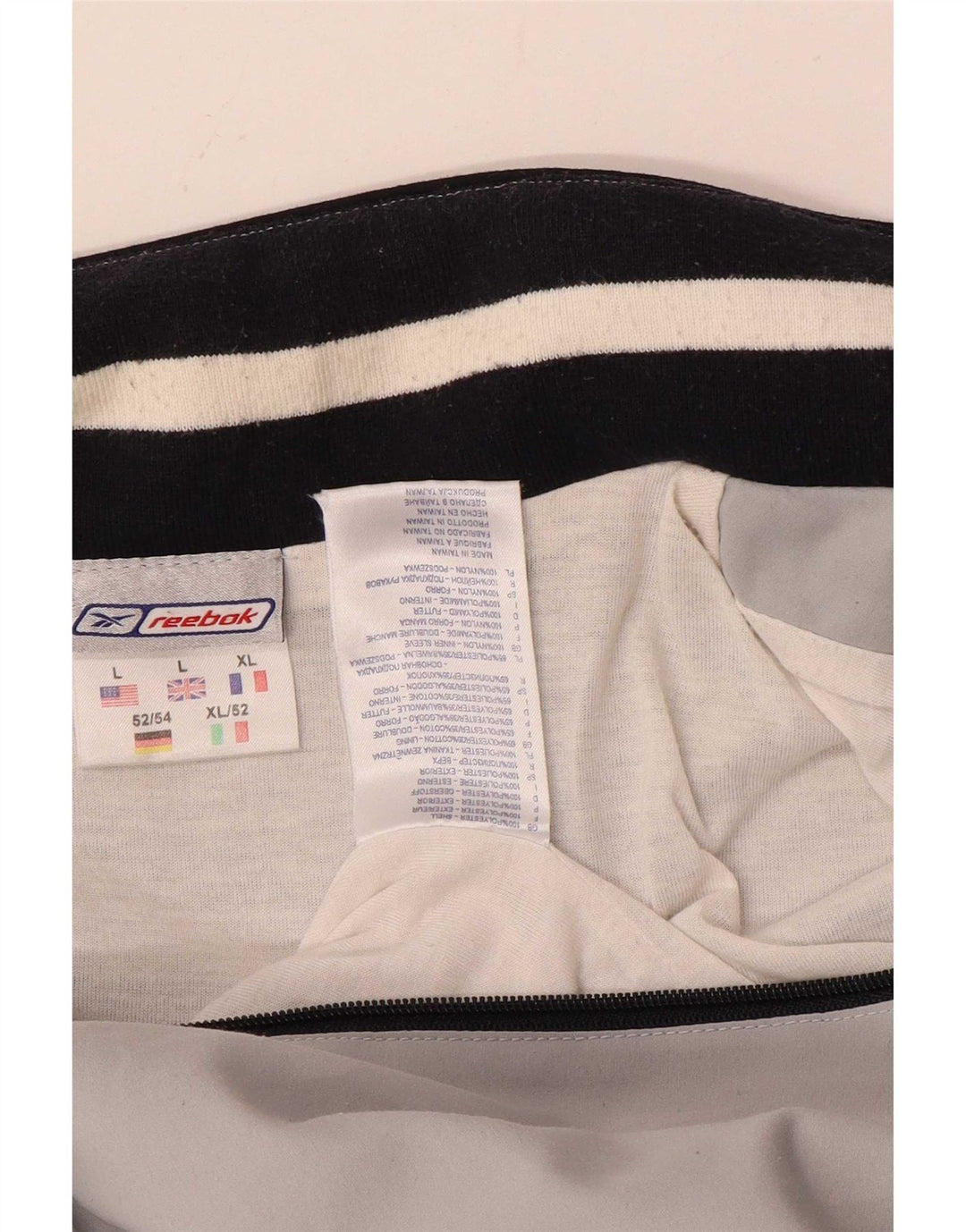 Reebok Herre grafisk træningsdragt Topjakke Stor Grå Colourblock Polyester