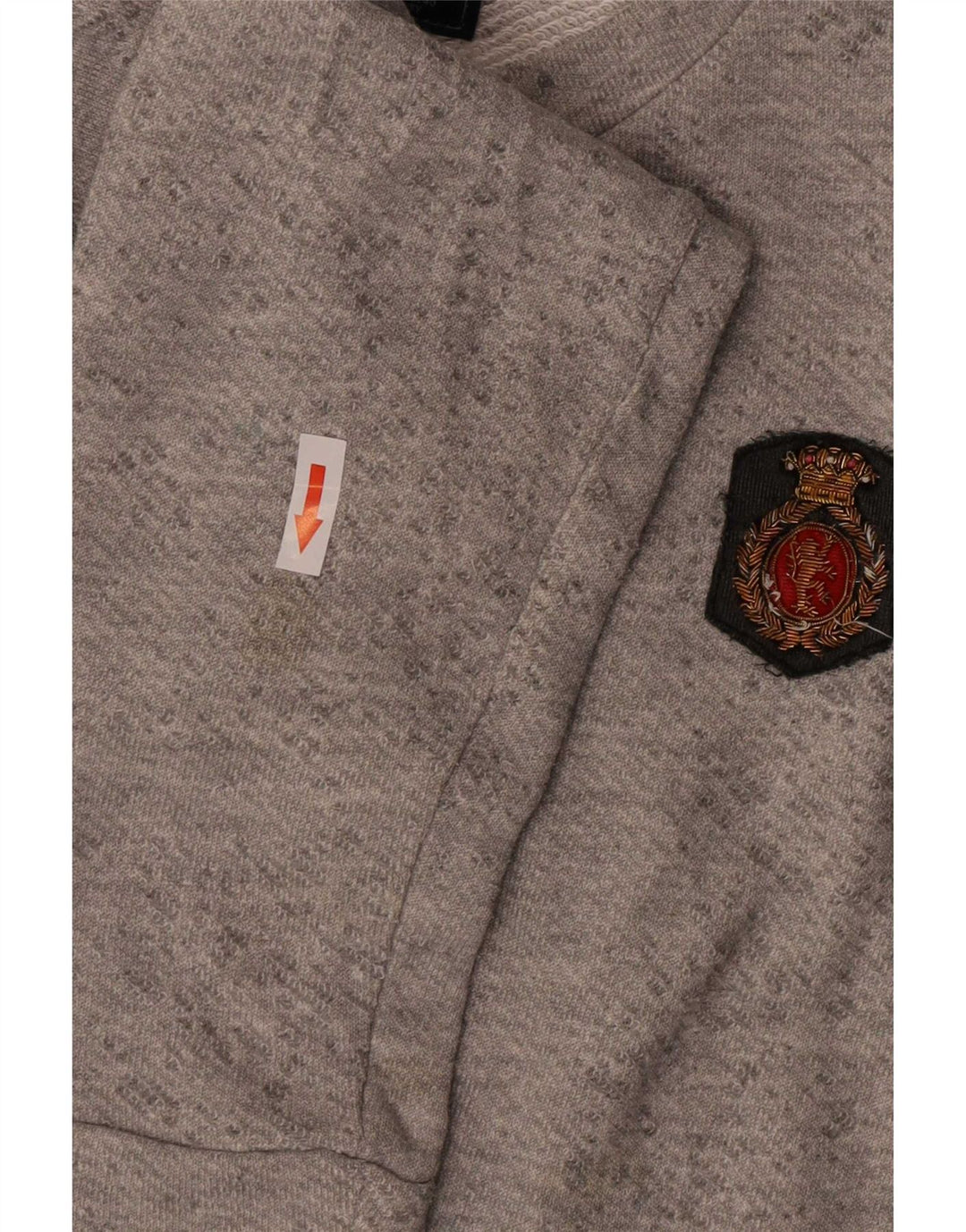 Zara Sweatshirt Jumper Large Grå Flecked Polyester